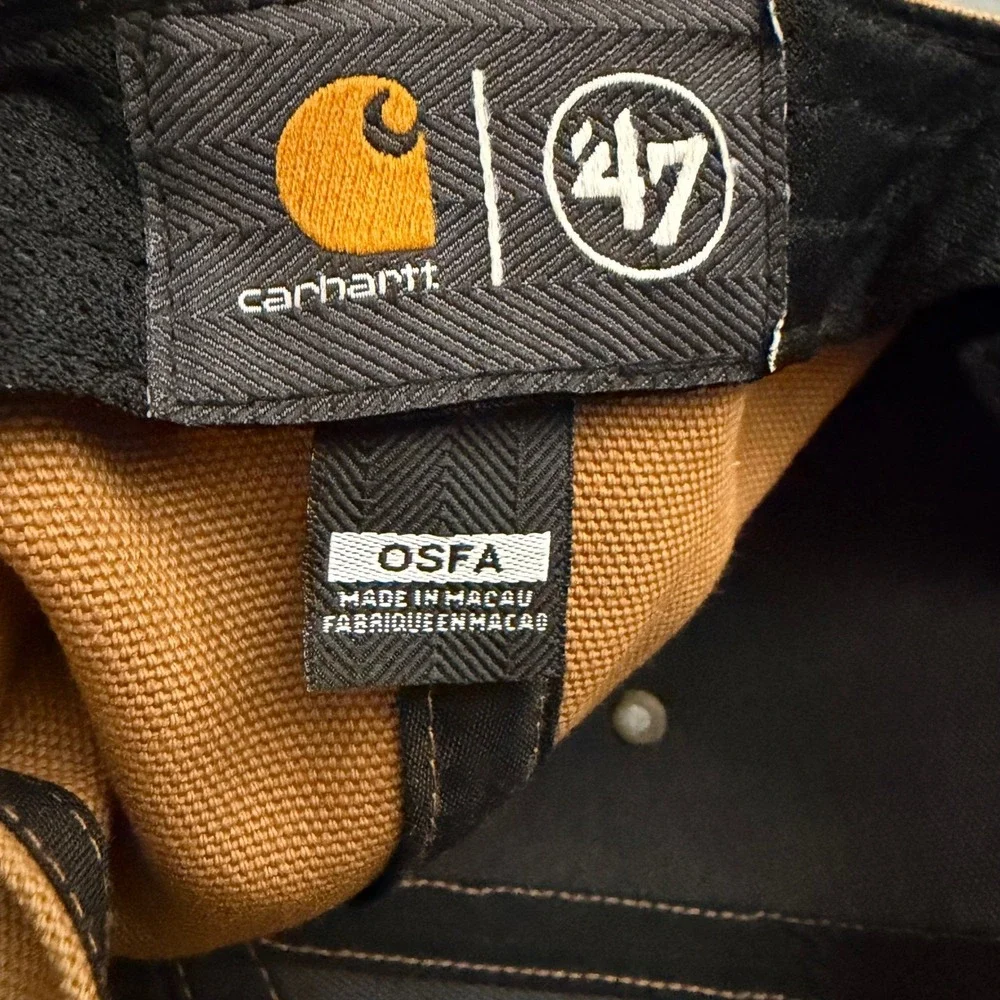 Carhartt Hat Mens OSFA Brown 47 Brand San Francisco 49ers NFL Canvas Strapback